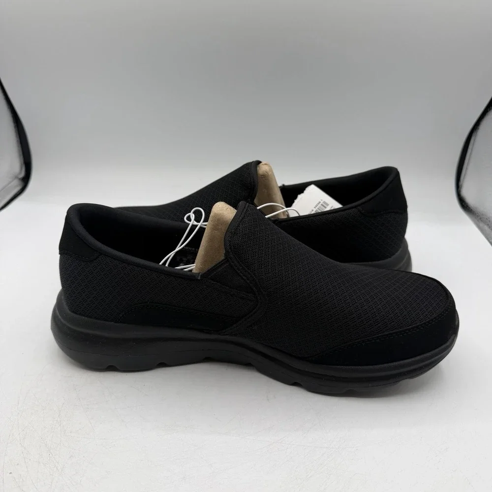S Sport by Skechers Claye Go Walk‎ Shoes Mens 10 Black Casual Slip On Sneakers